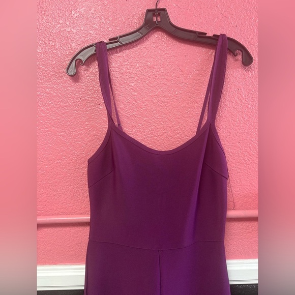 NWT Fashion Nova Purple Jumpsuit with Wide-Leg Palazzo Pants - Picture 4 of 8